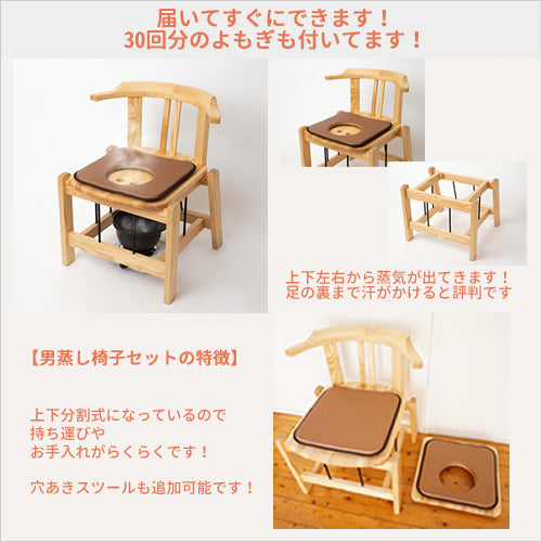 よもぎ蒸しセット!家庭用スチームサウナにも!!男蒸しよもぎ蒸し